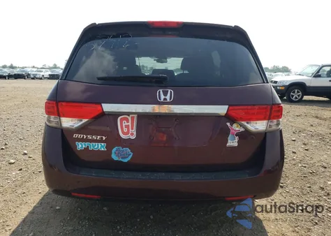 2014 Honda Odyssey Exl из США, поврежденный, VIN 5FNRL5H65EB110880